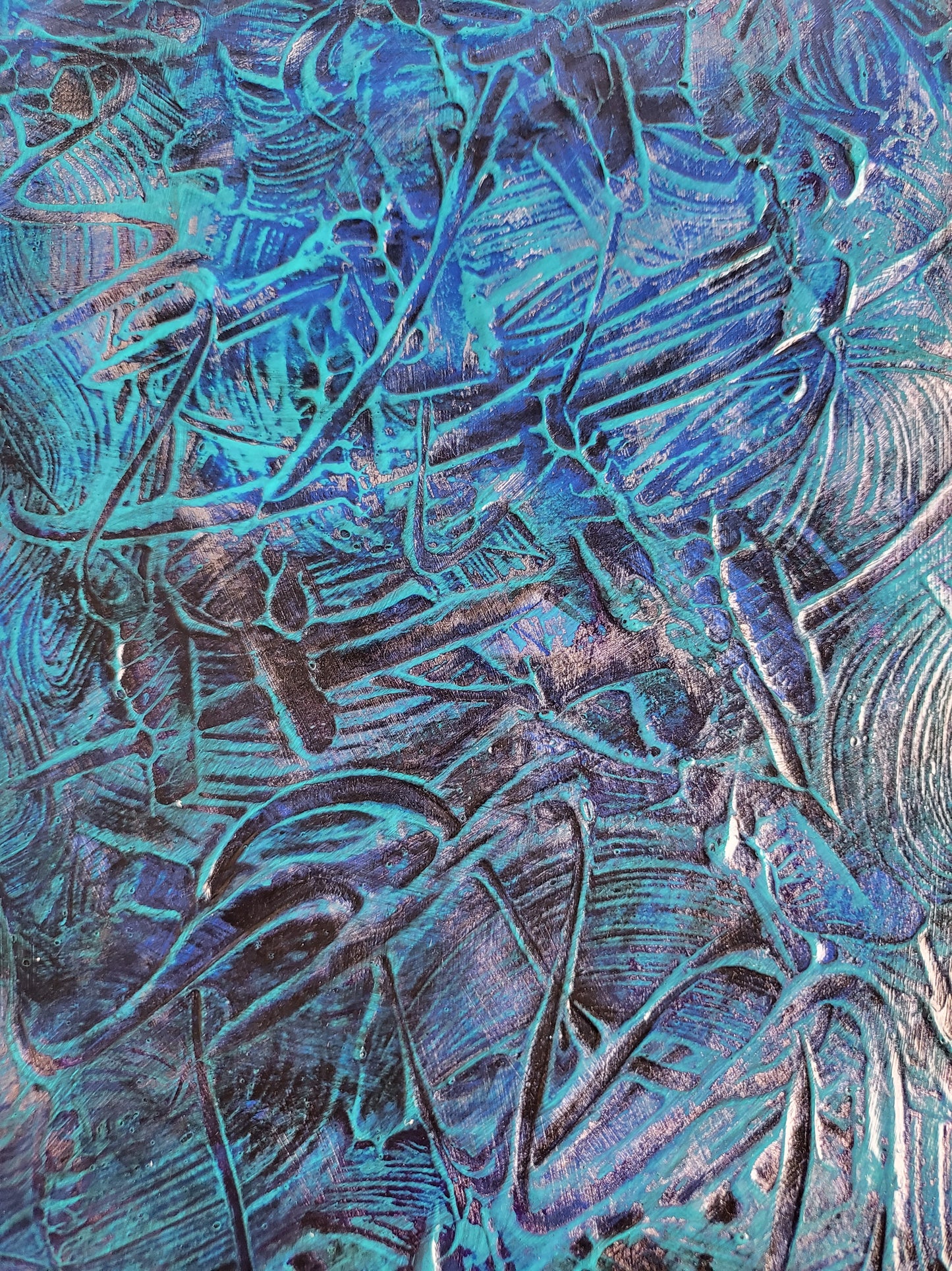 Unikat – Acrylmalerei Nr. 2023/84 "Kunst und Inspiration der Seele in Blau" – JüttnerArt-Collection