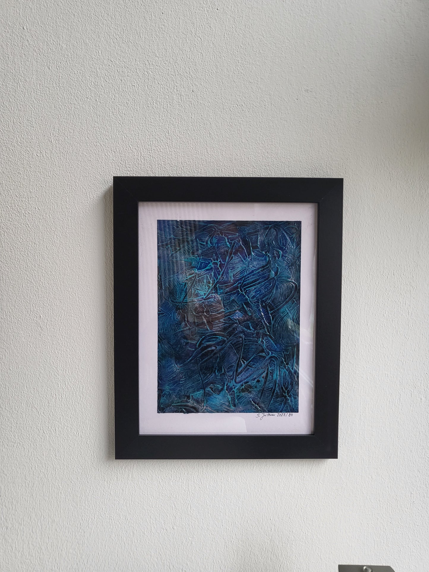 Unikat – Acrylmalerei Nr. 2023/84 "Kunst und Inspiration der Seele in Blau" – JüttnerArt-Collection