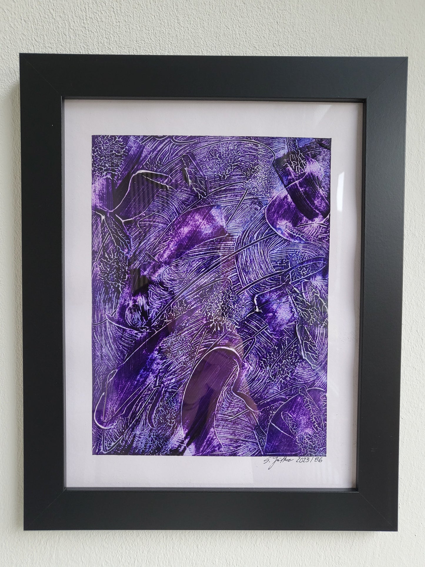 Unikat – Acrylmalerei Nr. 2023/86 "Kunst und Inspiration der Seele in Lila" – JüttnerArt-Collection