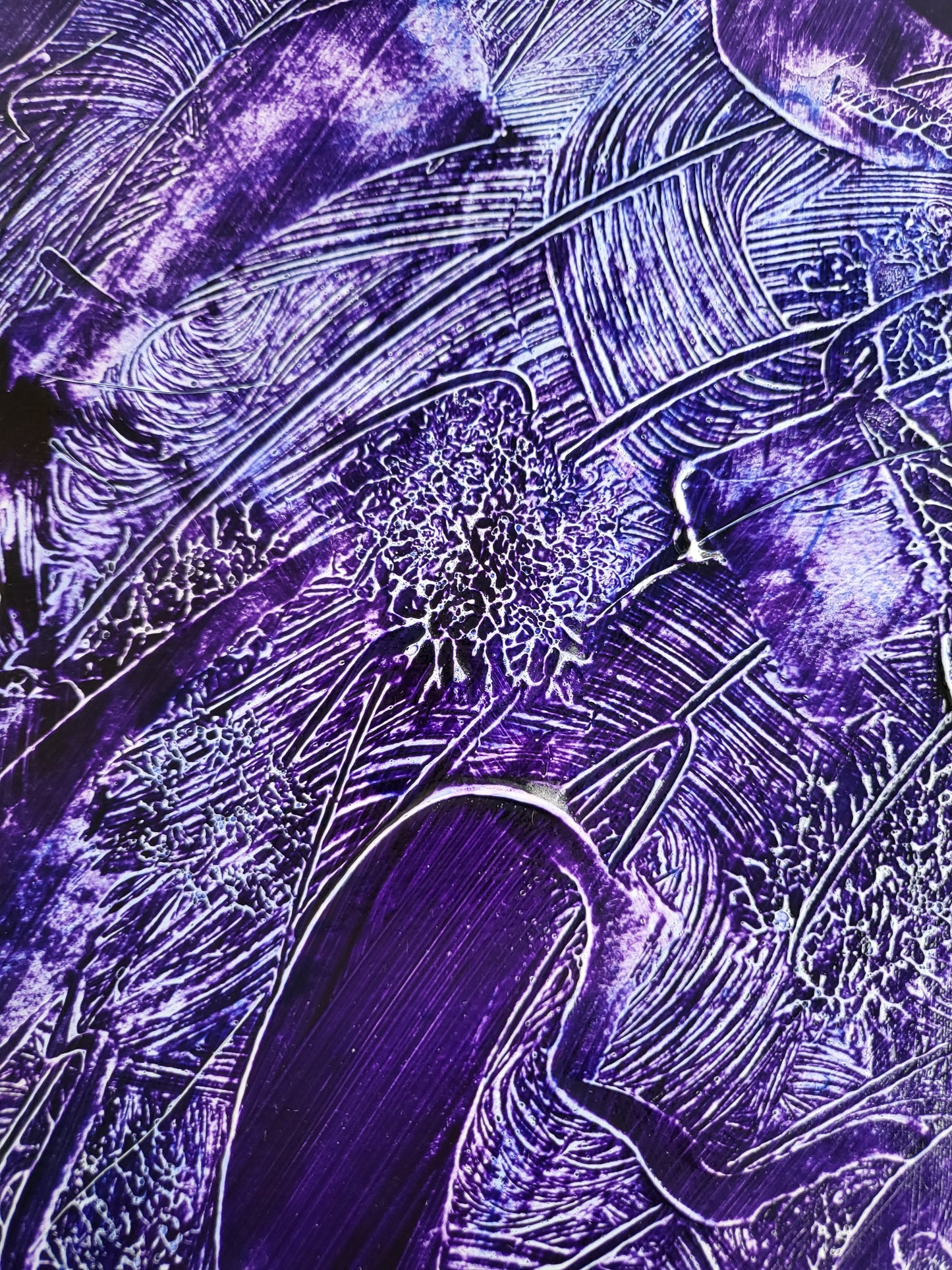 Unikat – Acrylmalerei Nr. 2023/86 "Kunst und Inspiration der Seele in Lila" – JüttnerArt-Collection
