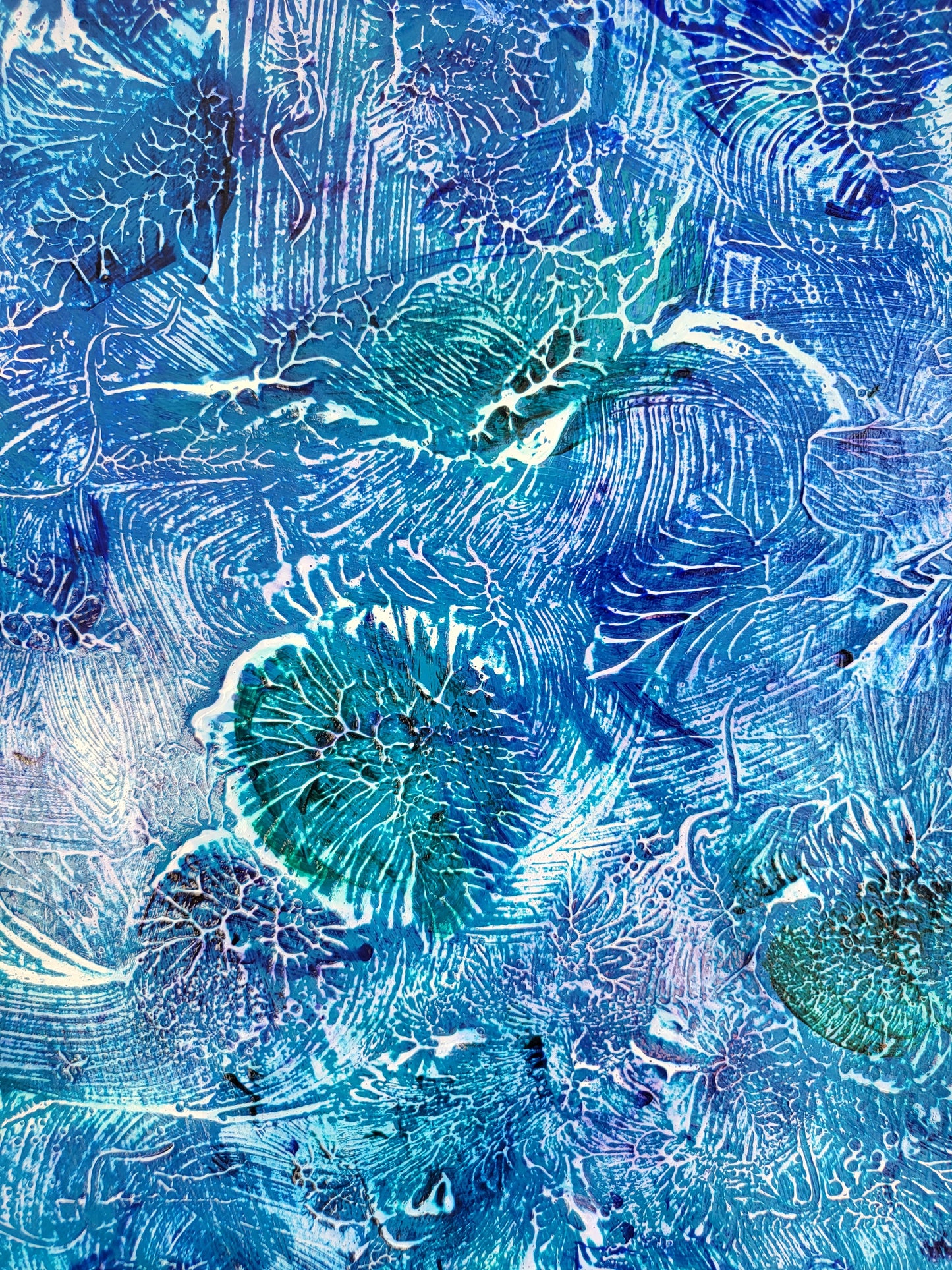 UNIQUE - Acrylic painting No. 2024/97 - "Art and inspiration for the soul to dream" - 21 cm x 29.7 cm including frame - JüttnerArt-Collection