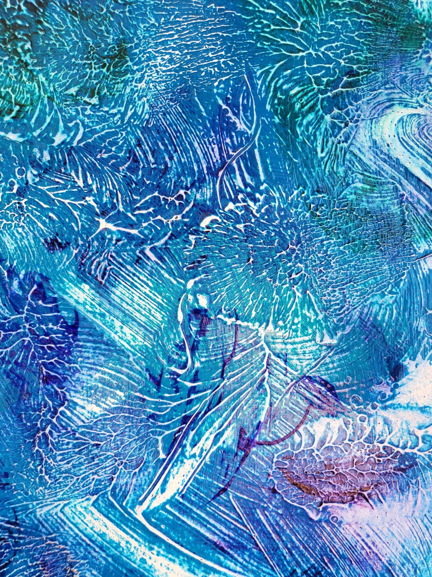 UNIQUE - Acrylic painting No. 2024/97 - "Art and inspiration for the soul to dream" - 21 cm x 29.7 cm including frame - JüttnerArt-Collection
