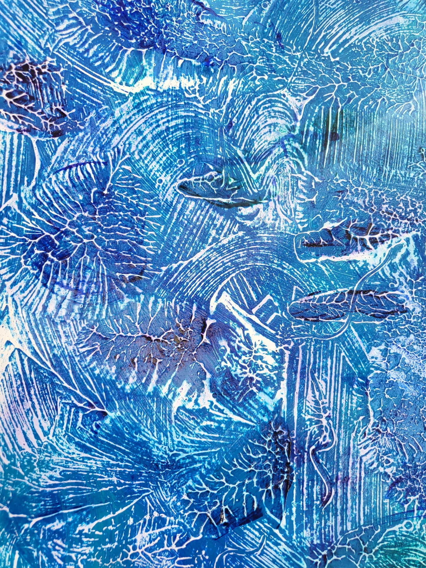 UNIQUE - Acrylic painting No. 2024/97 - "Art and inspiration for the soul to dream" - 21 cm x 29.7 cm including frame - JüttnerArt-Collection