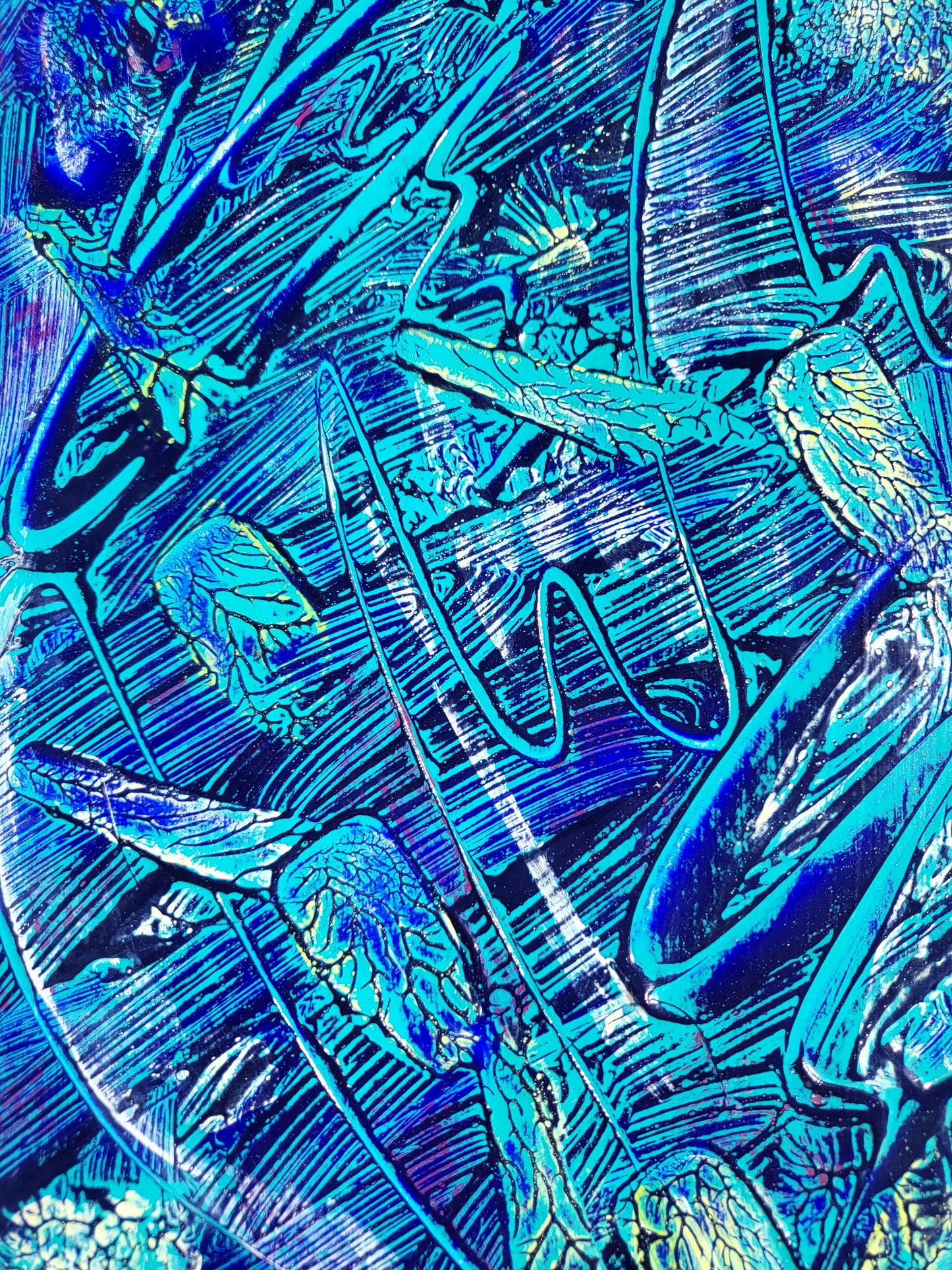 Unikat – Acrylmalerei Nr. 2024/96 "Kunst und Inspiration der Seele zum Träumen" – Jüttner-Art-Collection
